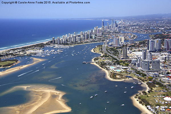 Surfers Paradise Along the Gold Coast Picture Board by Carole-Anne Fooks