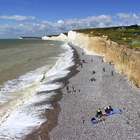 Buy canvas prints of  Seven Sisters From Birling Gap by Carole-Anne Fooks