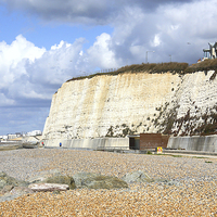 Buy canvas prints of  Chalk Cliffs at Saltdean East Sussex by Carole-Anne Fooks