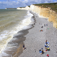 Buy canvas prints of  Seven Sisters From Birling Gap   by Carole-Anne Fooks