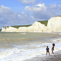 Buy canvas prints of   Seven Sisters From Birling Gap   by Carole-Anne Fooks