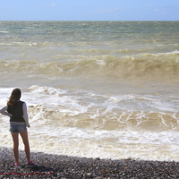 Buy canvas prints of  Looking out Across The English Channel by Carole-Anne Fooks