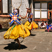 Buy canvas prints of  Tashiling Festival #2, Eastern Himalayas, Central by Carole-Anne Fooks