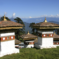 Buy canvas prints of Memorial Site, Dochula Pass, Bhutan. by Carole-Anne Fooks