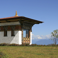 Buy canvas prints of  Shrine at the Druk Wangyal Khangzang, Bhutan by Carole-Anne Fooks