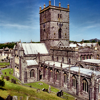 Buy canvas prints of  St David's Cathedral. Pembrokeshire, Wales by Carole-Anne Fooks