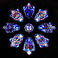 Buy canvas prints of  Rose Window by Carole-Anne Fooks