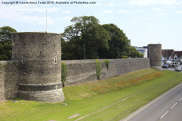  Canterbury City Walls Picture Board by Carole-Anne Fooks