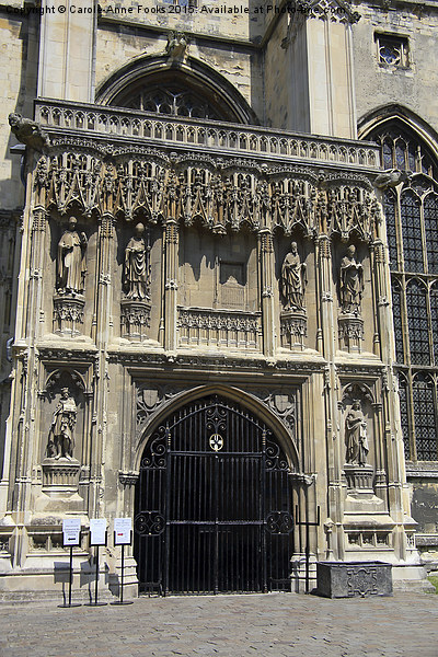  Main Entrance Canterbury Cathedral Picture Board by Carole-Anne Fooks