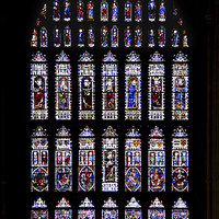 Buy canvas prints of  The Great South Window Canterbury Cathedral by Carole-Anne Fooks