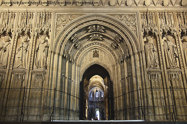  The Great Screen Canterbury Cathedral Picture Board by Carole-Anne Fooks