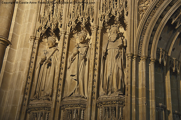  Detail of The Great Screen Canterbury Cathedral Picture Board by Carole-Anne Fooks