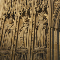 Buy canvas prints of  Detail of The Great Screen Canterbury Cathedral by Carole-Anne Fooks
