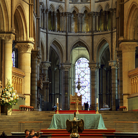 Buy canvas prints of  The High Altar and Apse Canterbury Cathedral by Carole-Anne Fooks