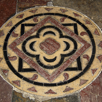 Buy canvas prints of  Floor Tiles  in Canterbury Cathedral by Carole-Anne Fooks