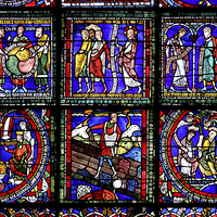 Buy canvas prints of  Stained Glass in Canterbury Cathedral by Carole-Anne Fooks