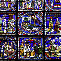 Buy canvas prints of   Stained Glass in Canterbury Cathedral by Carole-Anne Fooks