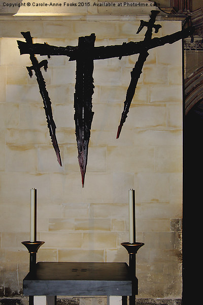 Thomas Becket's martyrdom, Canterbury Cathedral Picture Board by Carole-Anne Fooks