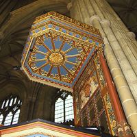 Buy canvas prints of   The Pulpit, Canterbury Cathedral by Carole-Anne Fooks