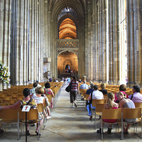 Buy canvas prints of  Canterbury Cathedral Interior by Carole-Anne Fooks