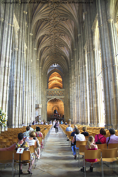   Canterbury Cathedral Interior Picture Board by Carole-Anne Fooks
