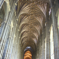 Buy canvas prints of   Canterbury Cathedral Interior by Carole-Anne Fooks