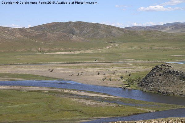   The River Kherlen, Mongolia Picture Board by Carole-Anne Fooks