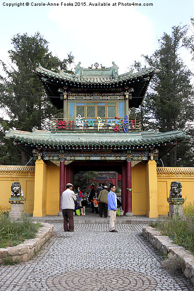  Entrance to Gandan Monastery, Ulaanbaatar, Mongol Picture Board by Carole-Anne Fooks