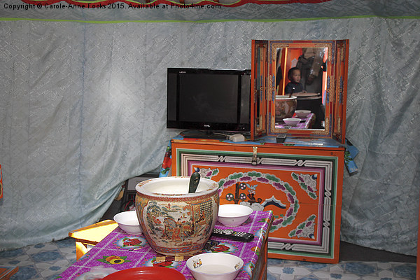  Mongolian Ger Interior Picture Board by Carole-Anne Fooks