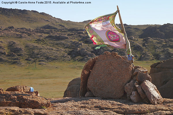  Stone Pyramid, Middle Gobi Mongolia Picture Board by Carole-Anne Fooks