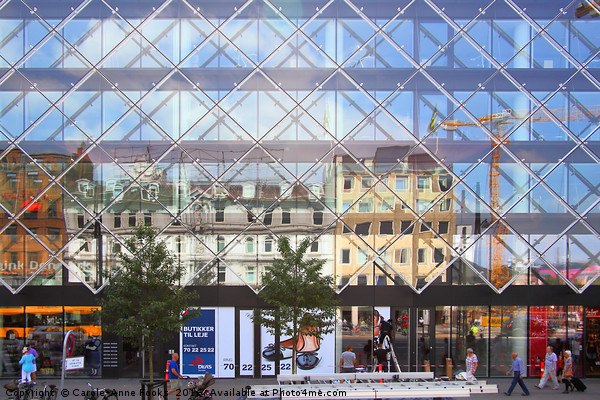 City Centre Reflections Copenhagen Picture Board by Carole-Anne Fooks