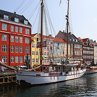 Buy canvas prints of Nyhavn Copenhagen Denmark by Carole-Anne Fooks