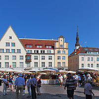 Buy canvas prints of Tallinn Town Square Estonia by Carole-Anne Fooks