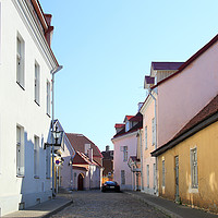 Buy canvas prints of Medieval Street, Old Town, Tallinn, Estonia by Carole-Anne Fooks