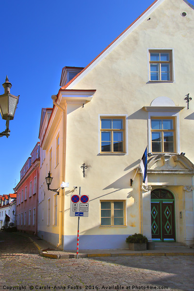 Medieval Street, Old Town, Tallinn, Estonia Picture Board by Carole-Anne Fooks