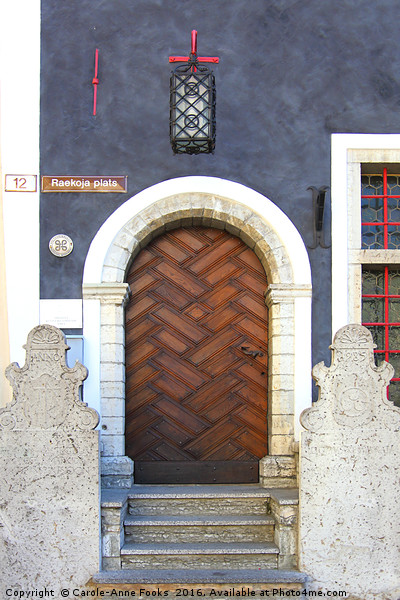 Medieval House, Old Town, Tallinn, Estonia Picture Board by Carole-Anne Fooks