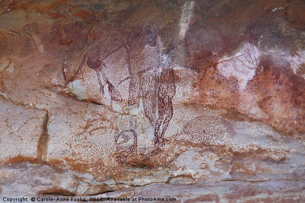 Aboriginal Rock Art Picture Board by Carole-Anne Fooks