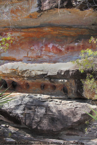 Aboriginal Rock Art Picture Board by Carole-Anne Fooks
