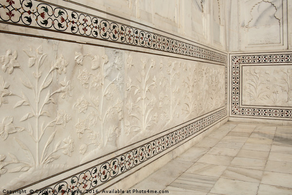 Taj Mahal Marble Inlay Picture Board by Carole-Anne Fooks
