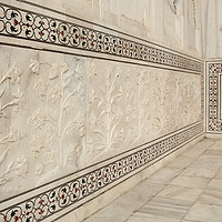 Buy canvas prints of Taj Mahal Marble Inlay by Carole-Anne Fooks