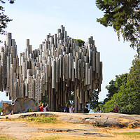 Buy canvas prints of The Sibelius Monument, Helsinki, Finland by Carole-Anne Fooks