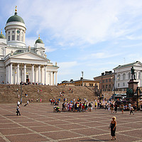 Buy canvas prints of Helsinki Cathedral & Senate Square, Finland by Carole-Anne Fooks