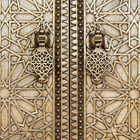 Buy canvas prints of Doors of Beauty, Fes, Morocco by Carole-Anne Fooks