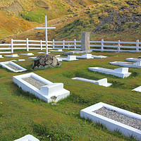 Buy canvas prints of Cemetery at Grytvikin, South Georgia by Carole-Anne Fooks