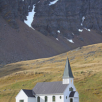 Buy canvas prints of Norwegian Lutheran Church, Grytvikin by Carole-Anne Fooks
