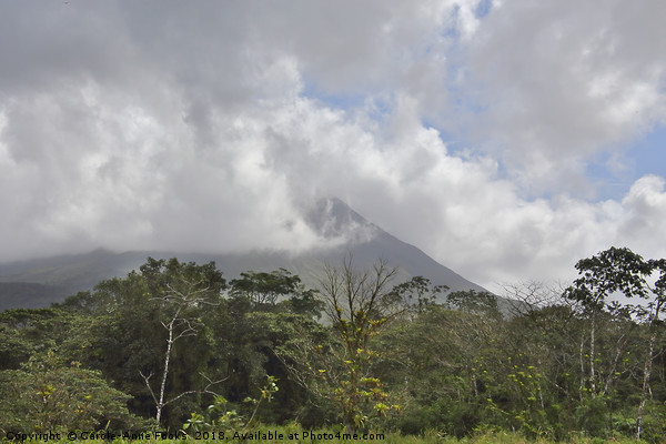 Arenal Volcano Picture Board by Carole-Anne Fooks
