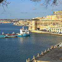Buy canvas prints of Grand Harbour, Valletta, Malta by Carole-Anne Fooks