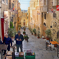Buy canvas prints of Old Street, Valletta, Malta  by Carole-Anne Fooks