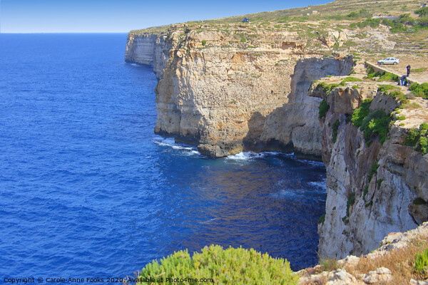 Cliffs at Migra, Malta  Picture Board by Carole-Anne Fooks