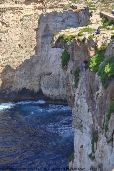 Cliffs at Migra, Malta  Picture Board by Carole-Anne Fooks